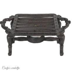 Ijzeren warmhoudplaat 2 pits