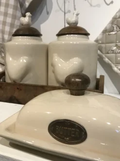 Kapstok met 6 mokken koe