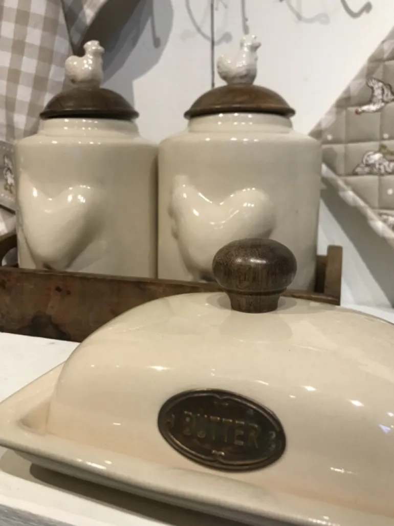 Kapstok met 6 mokken koe