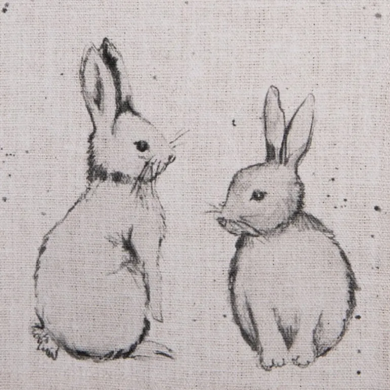 Keukendoek Bunny bunnies model 2