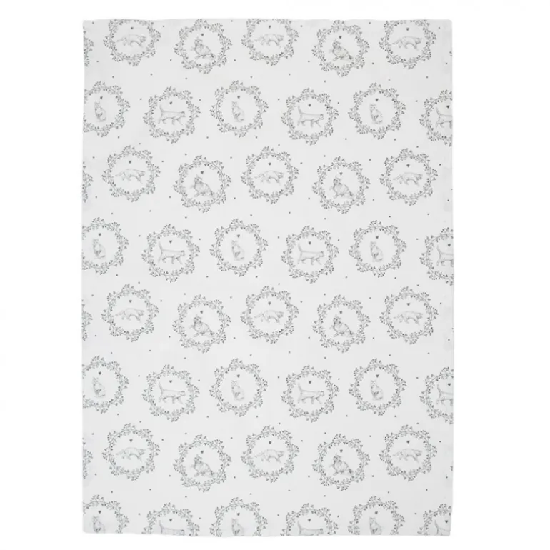 Keukendoek kat wit/grijs