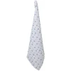 Keukendoek roosjes blauw