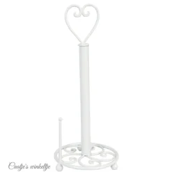 Keukenrolhouder Hart wit