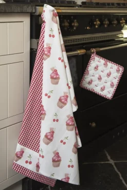 Keukenschort Cherry Cupcakes model 1