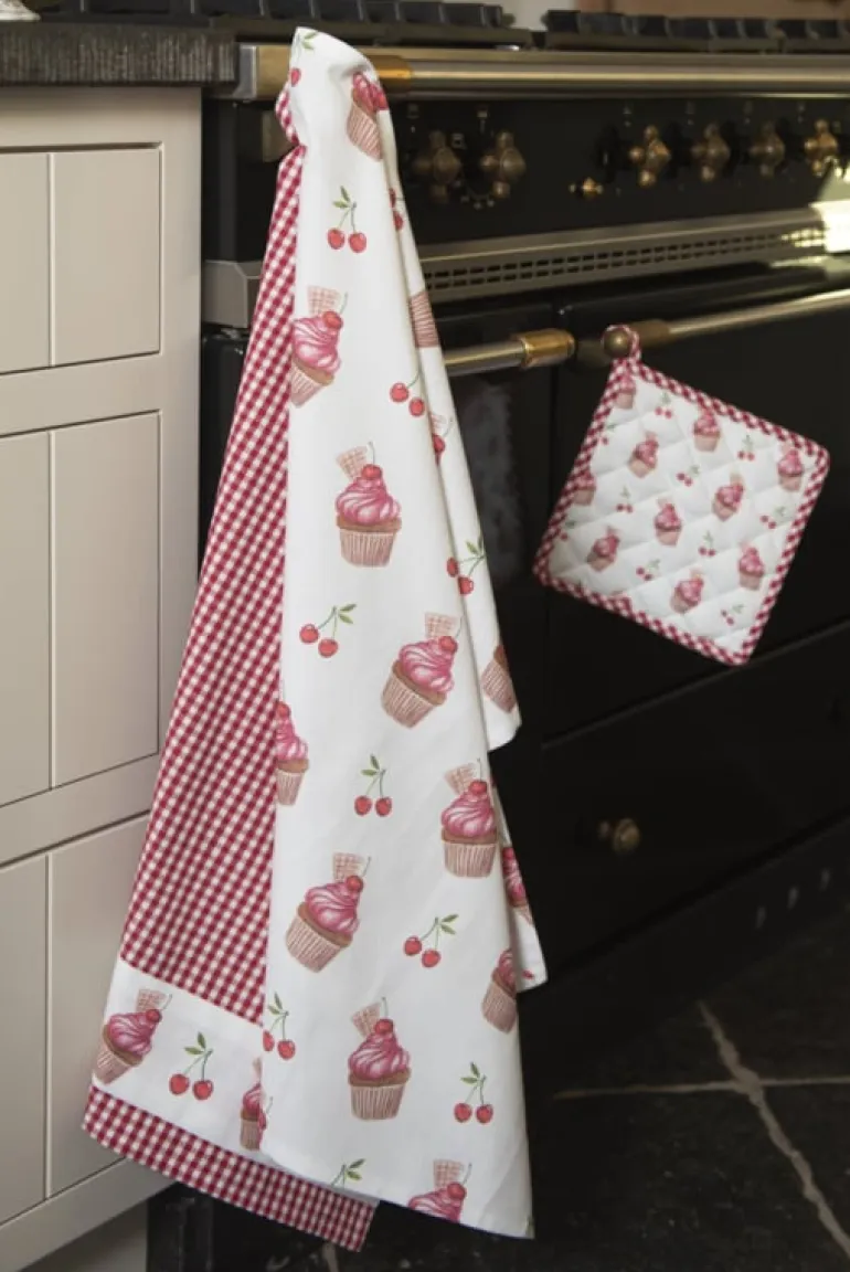 Keukenschort Cherry Cupcakes model 1