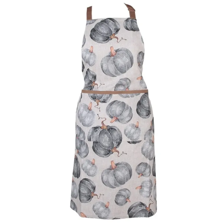 Keukenschort pompoen grijs model 1