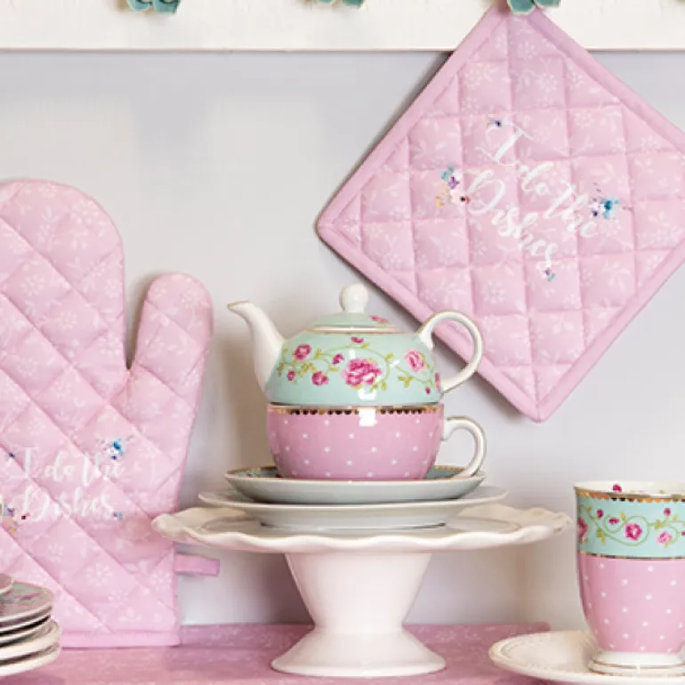 Keukenschort roze I do the dishes