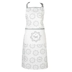Keukenschort wit/grijs hond