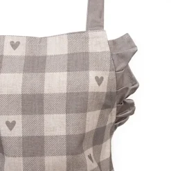 Kinder Keukenschort Love It hartjes beige/grijs