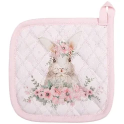 Kinder pannenlap Floral Easter Bunny