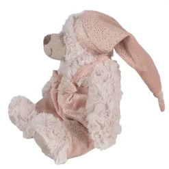 Knuffel beer beige/roze 20*18*20