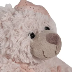 Knuffel beer beige/roze 20*18*20