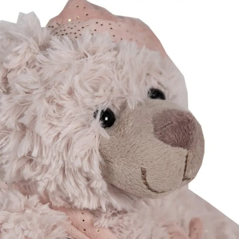 Knuffel beer beige/roze 20*18*20