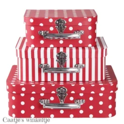 Koffersetje (3) rood