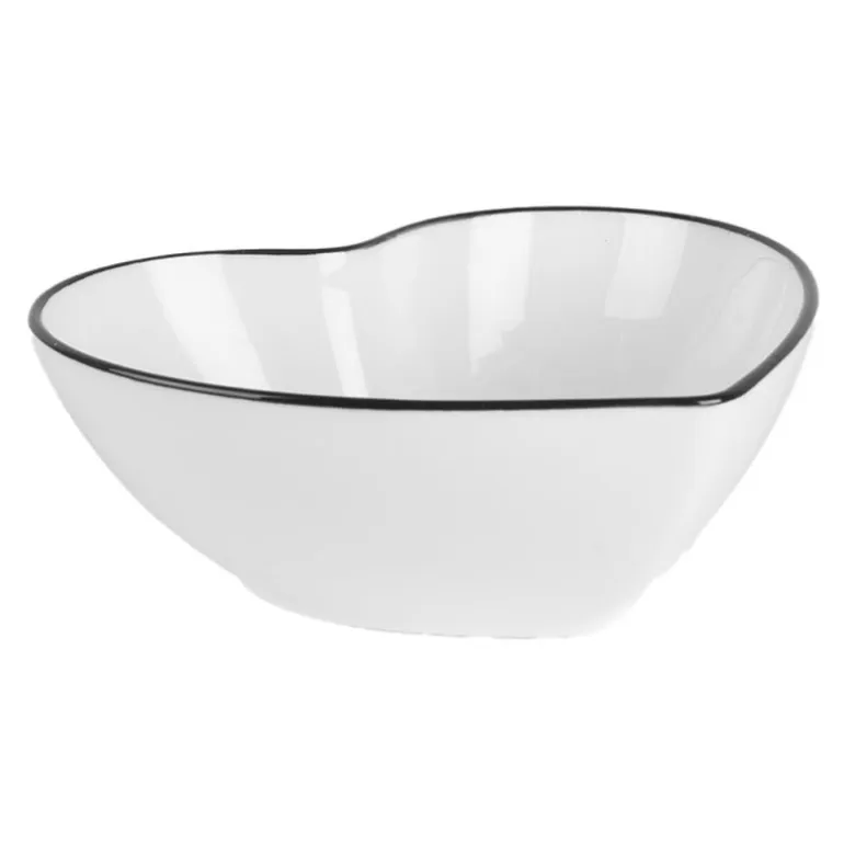 Kom wit hartvormig 300ml