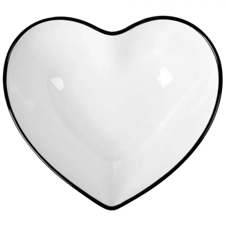 Kom wit hartvormig 300ml