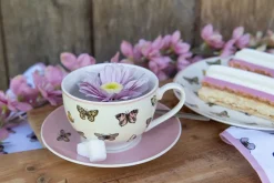 Kop en schotel Butterfly Paradise