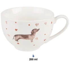 Kop en schotel Dachshund Love