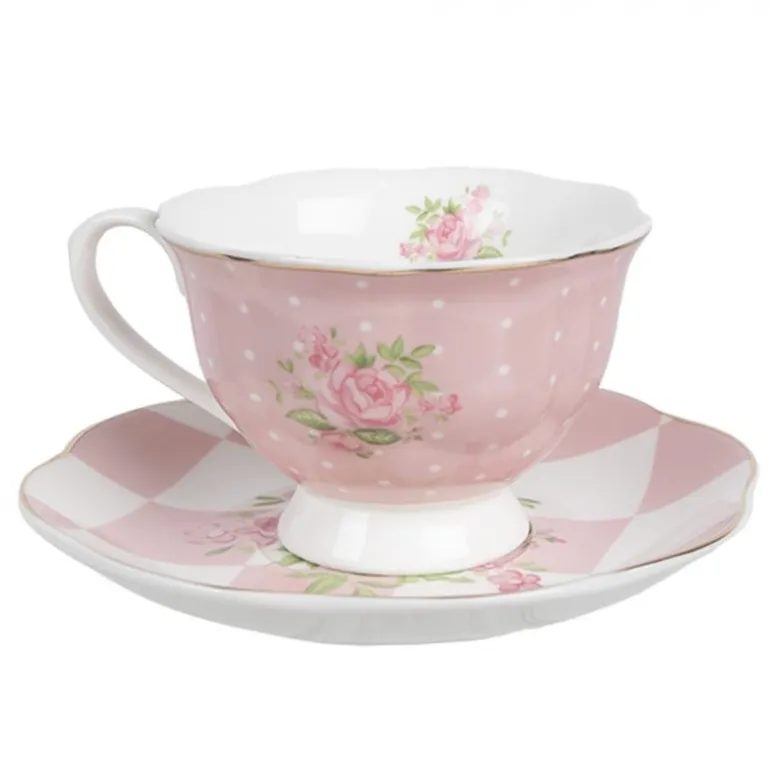 Kop en schotel Sweet Roses (B) 200 ml