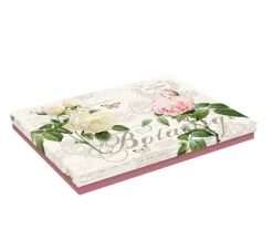 Kunststof placemats (4) bloemen Botanic