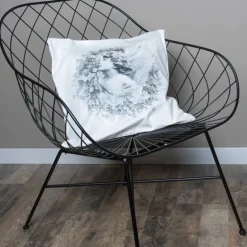 Kussenhoes Engel krans wit