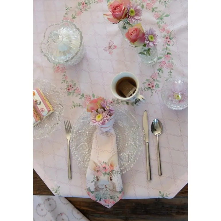 Kussenhoes Floral Easter Bunny