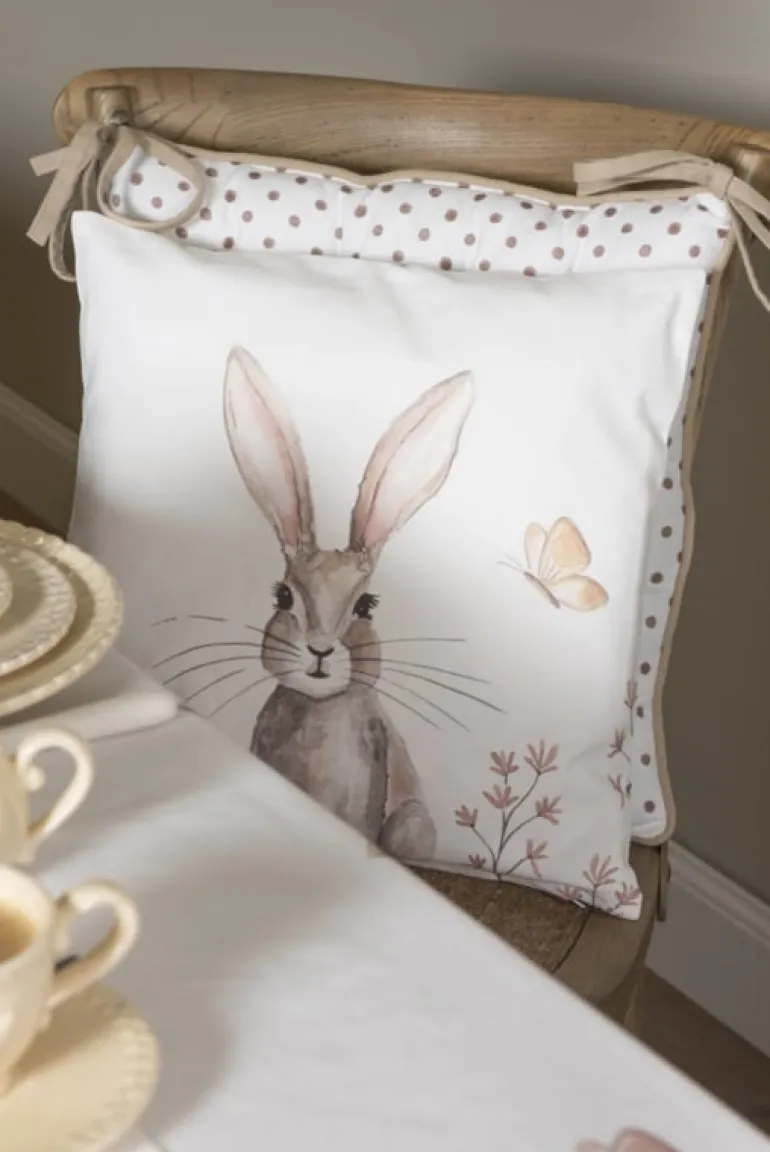 Kussenhoes Rustic Easter Bunny