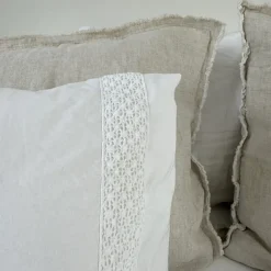 Landelijk dekbedovertrek Maryland wit 240*220