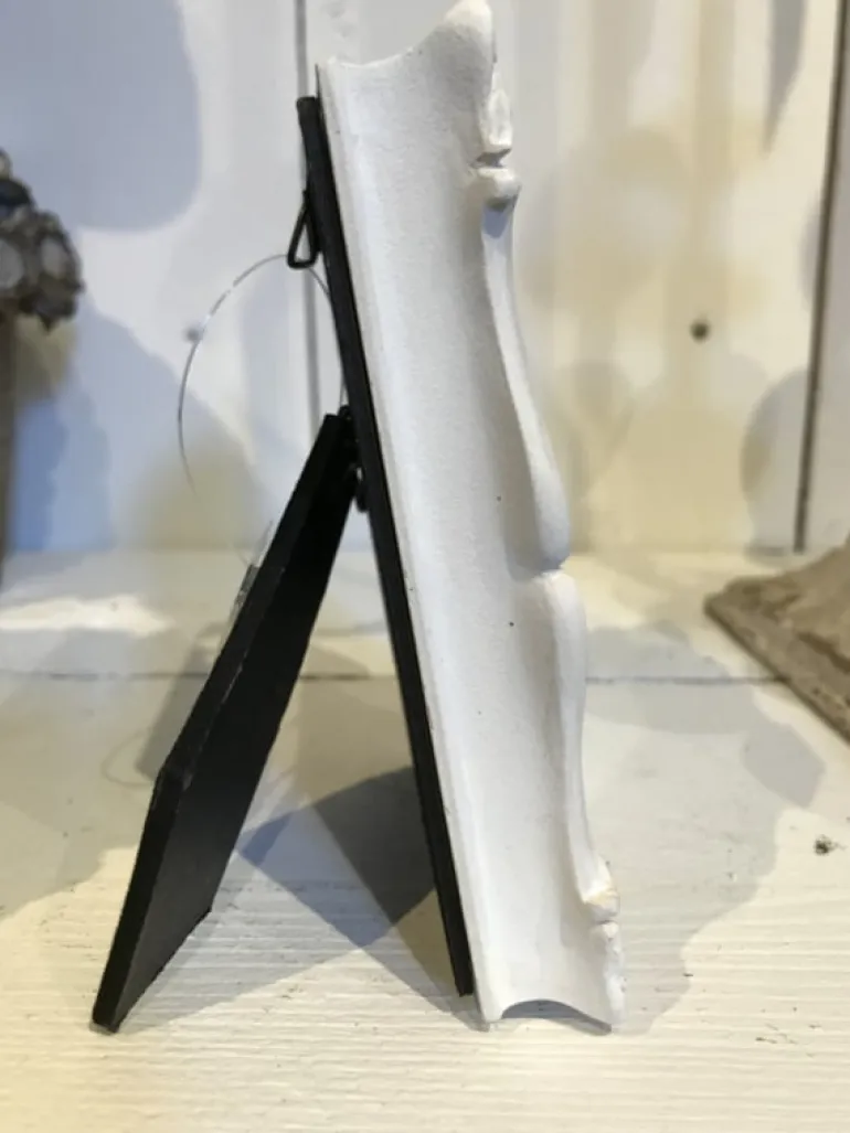 Landelijk fotolijstje roomwit 6*9