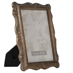 Landelijke fotolijst goud/brons 10*15