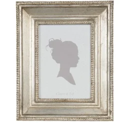 Landelijke fotolijst mat zilverkleur 13*18