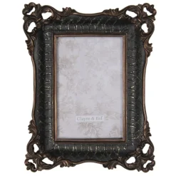 Landelijke fotolijst zwart/bruin 10*15
