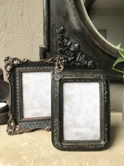 Landelijke fotolijst zwart/bruin 10*15