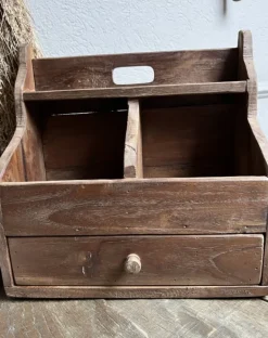 Landelijke gruttersbak met lade 32*33*15,5