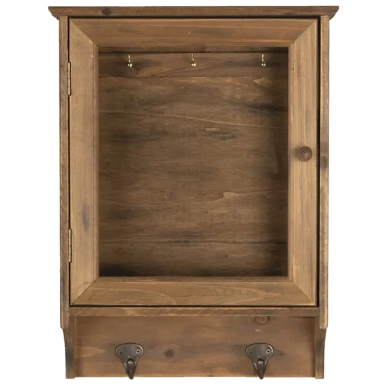 Landelijke houten sleutelkast hang 30*8*40