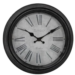 Landelijke klok zwart 29*5