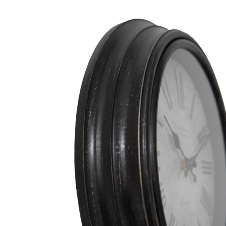 Landelijke klok zwart 29*5