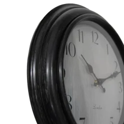 Landelijke klok zwart/grijs 29*5