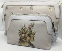 Large cosmetic bag A dog's life