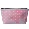 Make-up / toilettas roze wit hartje