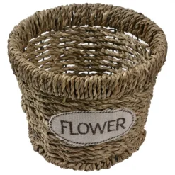 Manden set van 2 Flower rond 16-13cm