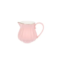 Melkkan en suikerpot Royal Rose roze/goud