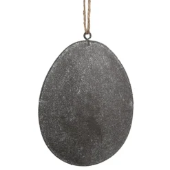 Metalen Paashanger ei grijs 10*2*8