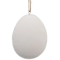 Metalen Paashanger ei wit 10*2*8