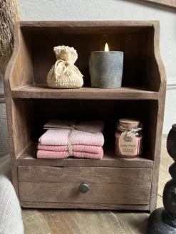 Mini kastje met lade hout 39*30*16