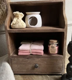 Mini kastje met lade hout 39*30*16