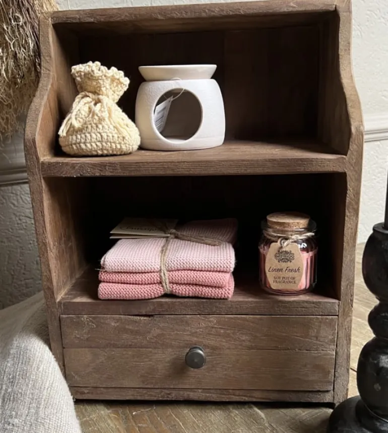 Mini kastje met lade hout 39*30*16