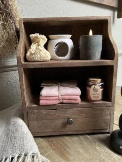 Mini kastje met lade hout 39*30*16