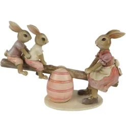 Moeder Bunny op de wip met de kleintjes