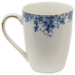 Mok blauwe bloemetjes